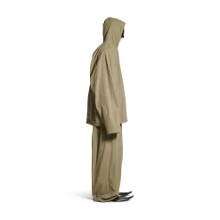 Men's Hooded Zip-up Jacket in Green