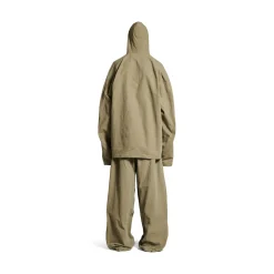 Men's Hooded Zip-up Jacket in Green