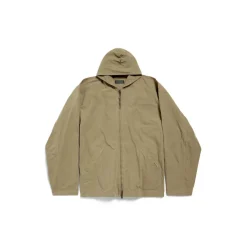 Men's Hooded Zip-up Jacket in Green