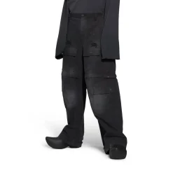 Men's Large Cargo Pants in Black
