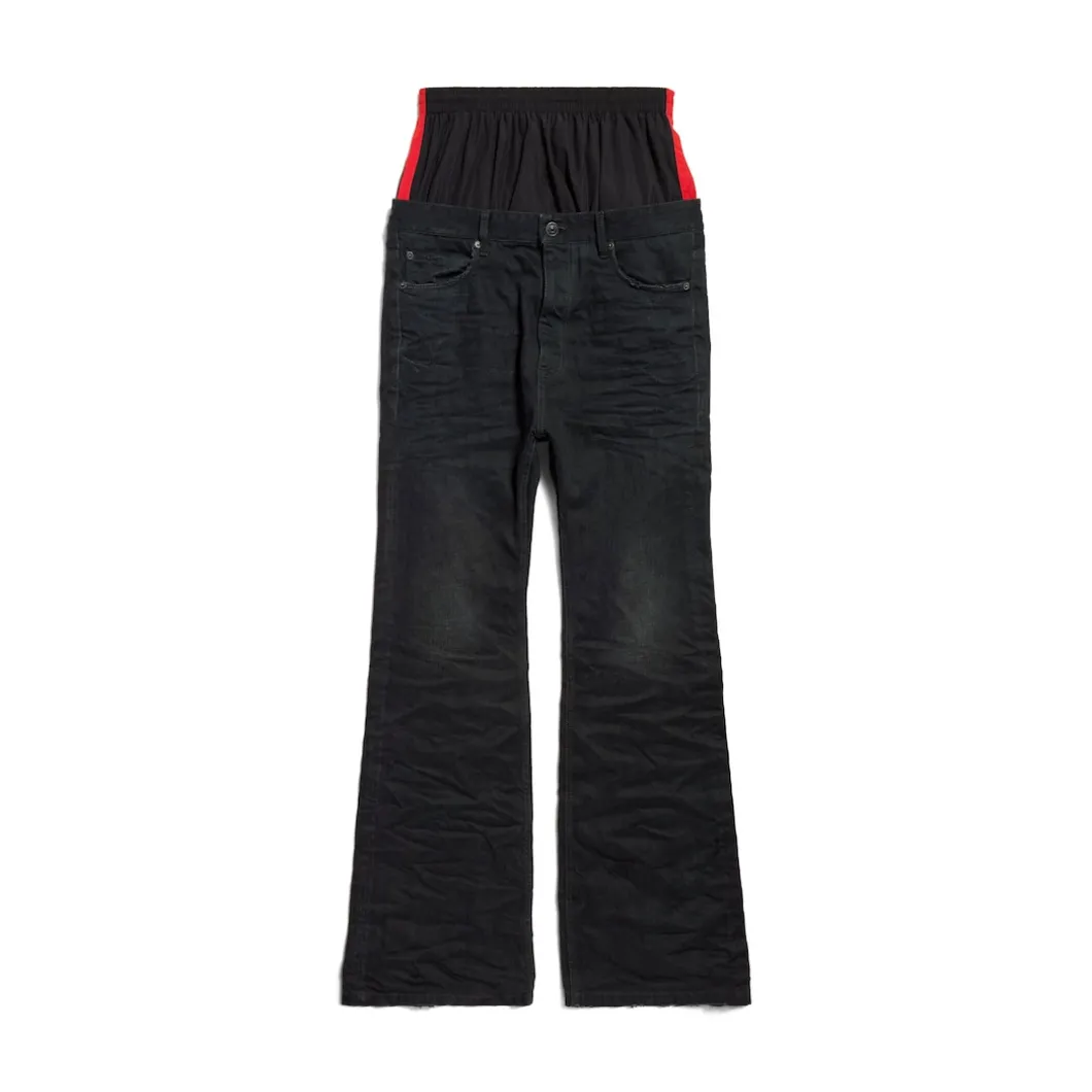 Men's Layered Jeans in Multicolored