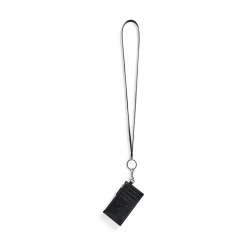 Men's Le Cagole Card Case On Keychain in Black