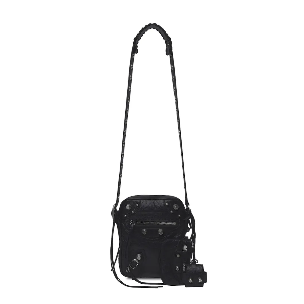 Men's Le Cagole Crossbody Bag in Black