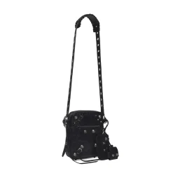 Men's Le Cagole Crossbody Bag in Black