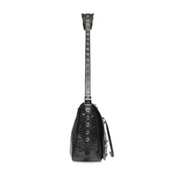 Men's Le Cagole Medium Messenger Bag in Black