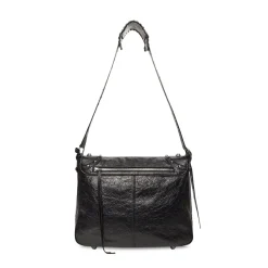 Men's Le Cagole Medium Messenger Bag in Black