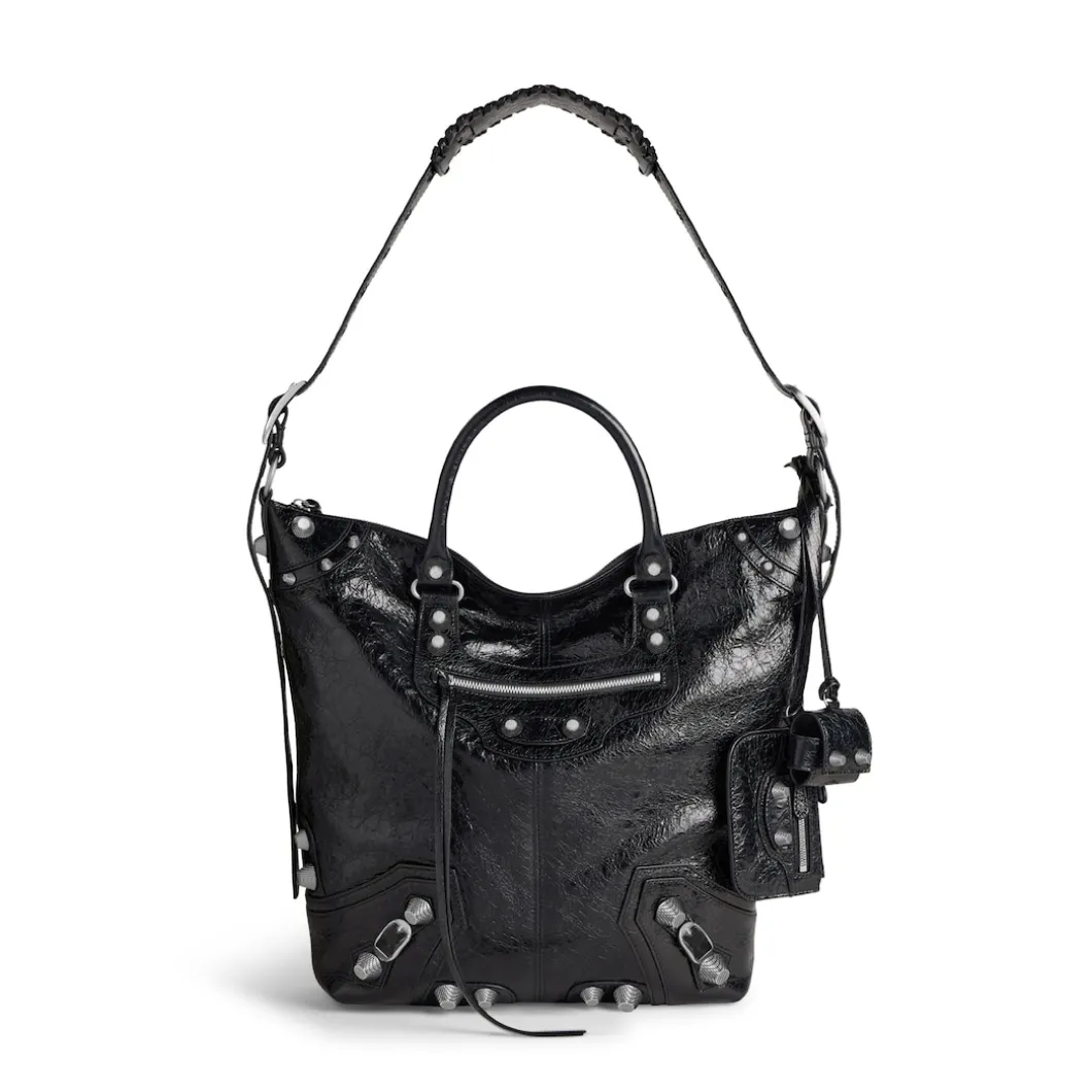 Men's Le Cagole Medium Tote Bag in Black