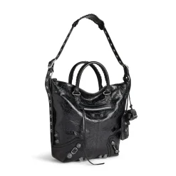 Men's Le Cagole Medium Tote Bag in Black