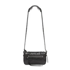 Men's Le Cagole Xs Flap Bag With Piercings in Black