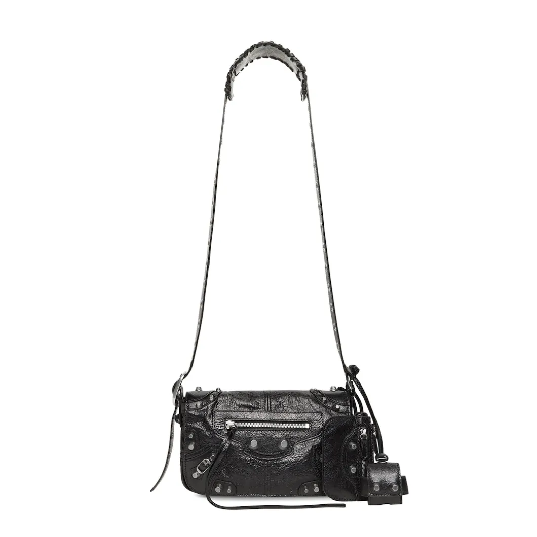 Men's Le Cagole Xs Flap Bag in Black