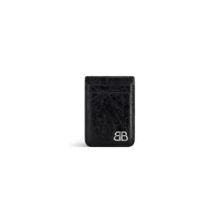 Men's Monaco Magnet Card Holder  in Black