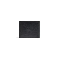 Men's Monaco Square Folded Wallet in Black