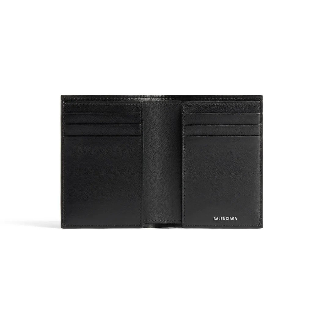 Men's Monaco Vertical Bifold Wallet in Black