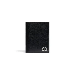 Men's Monaco Vertical Bifold Wallet in Black