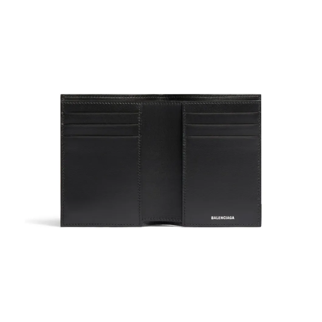 Men's Monaco Vertical Bifold Wallet in Black