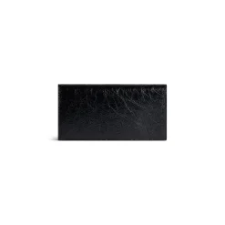 Men's Monaco Vertical Long Wallet in Black