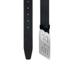 Men's Moto Logo Belt in Black