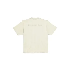 Men's New Balenciaga Back T-shirt Medium Fit in Grey