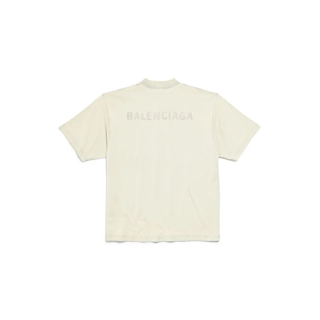 Men's New Balenciaga Back T-shirt Medium Fit in Grey
