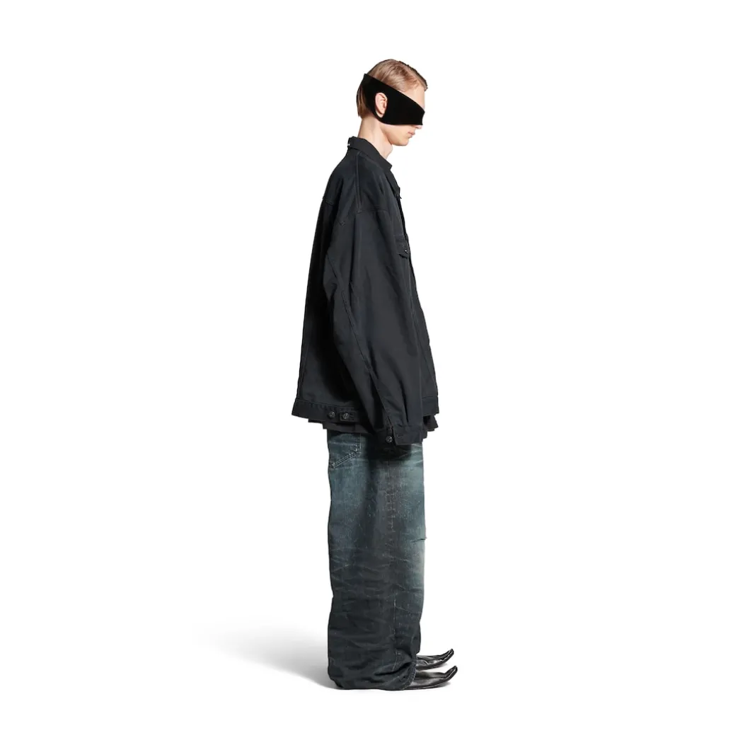 Men's Oversized Jacket in Black