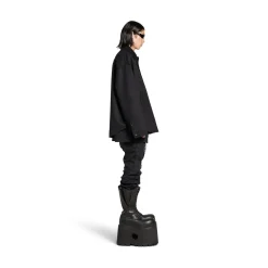 Men's Padded Shirt in Black