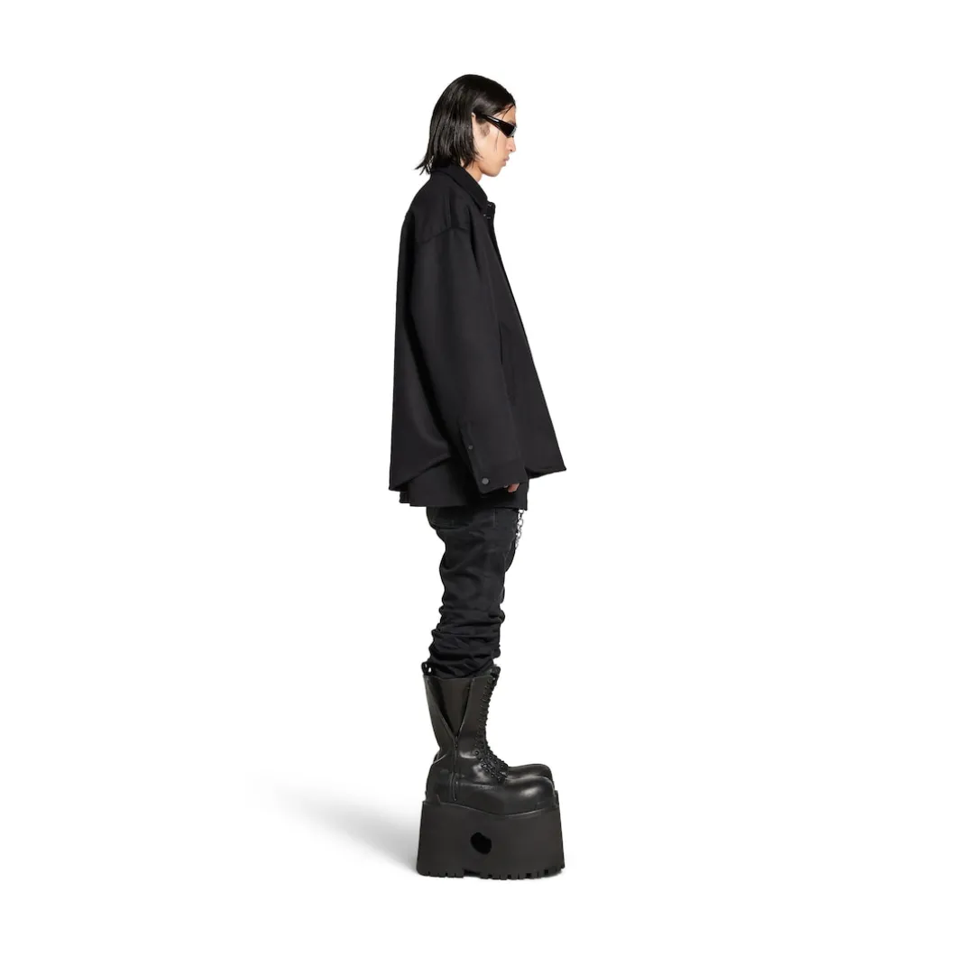 Men's Padded Shirt in Black