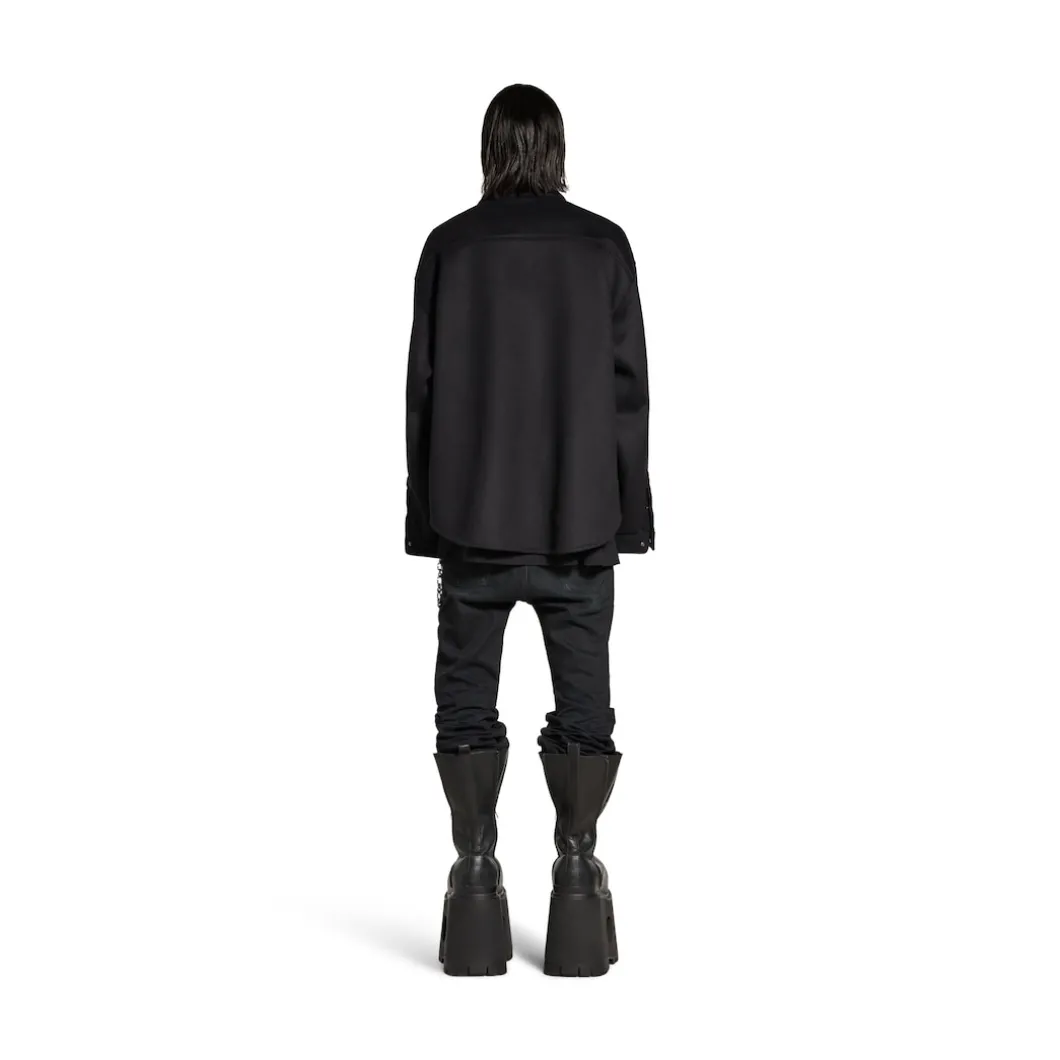 Men's Padded Shirt in Black