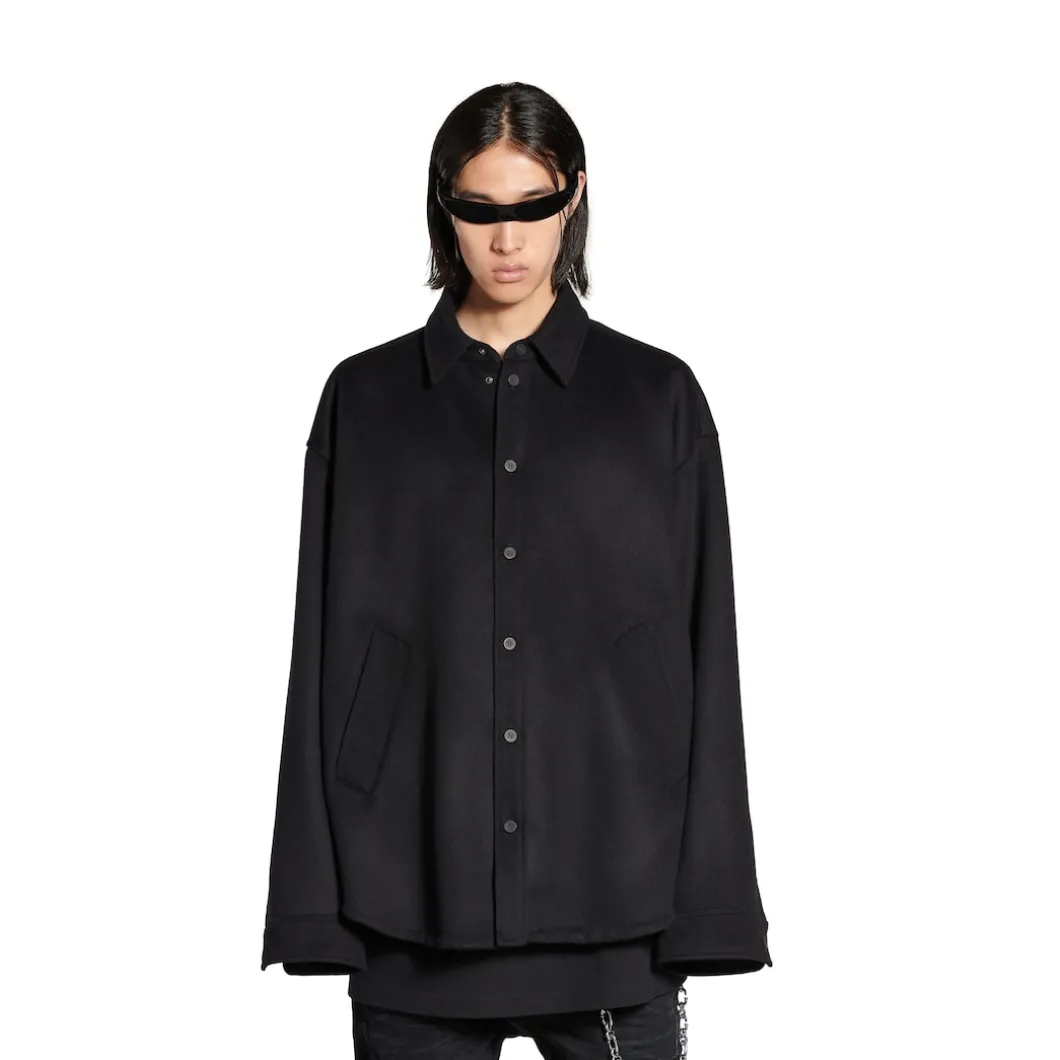 Men's Padded Shirt in Black