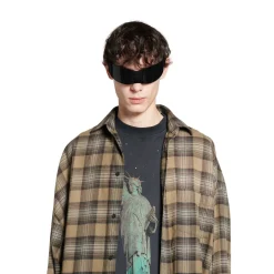 Men's Paris Liberty Layered Shirt Oversized in Dark Green