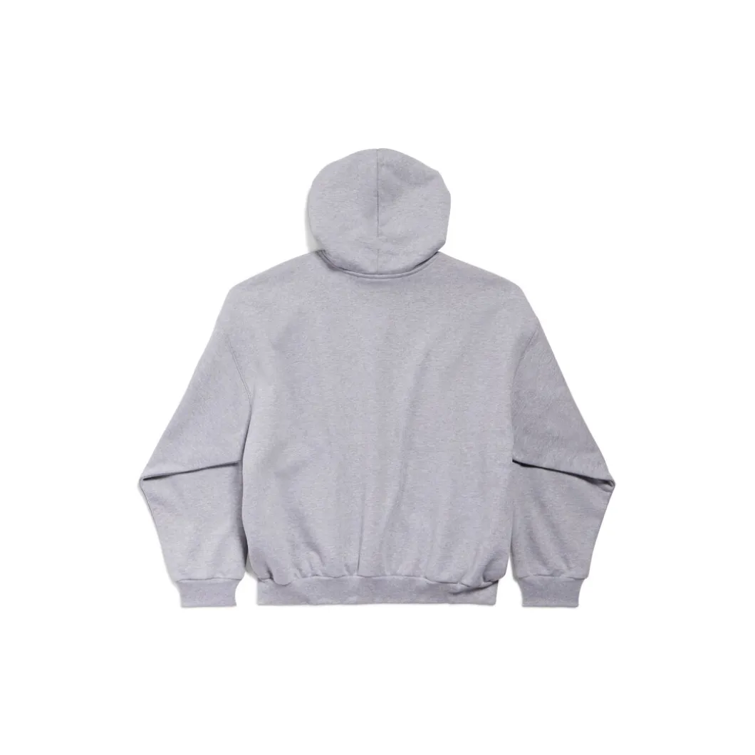 Men's Patch Garde-robe Hoodie Medium Fit in Grey