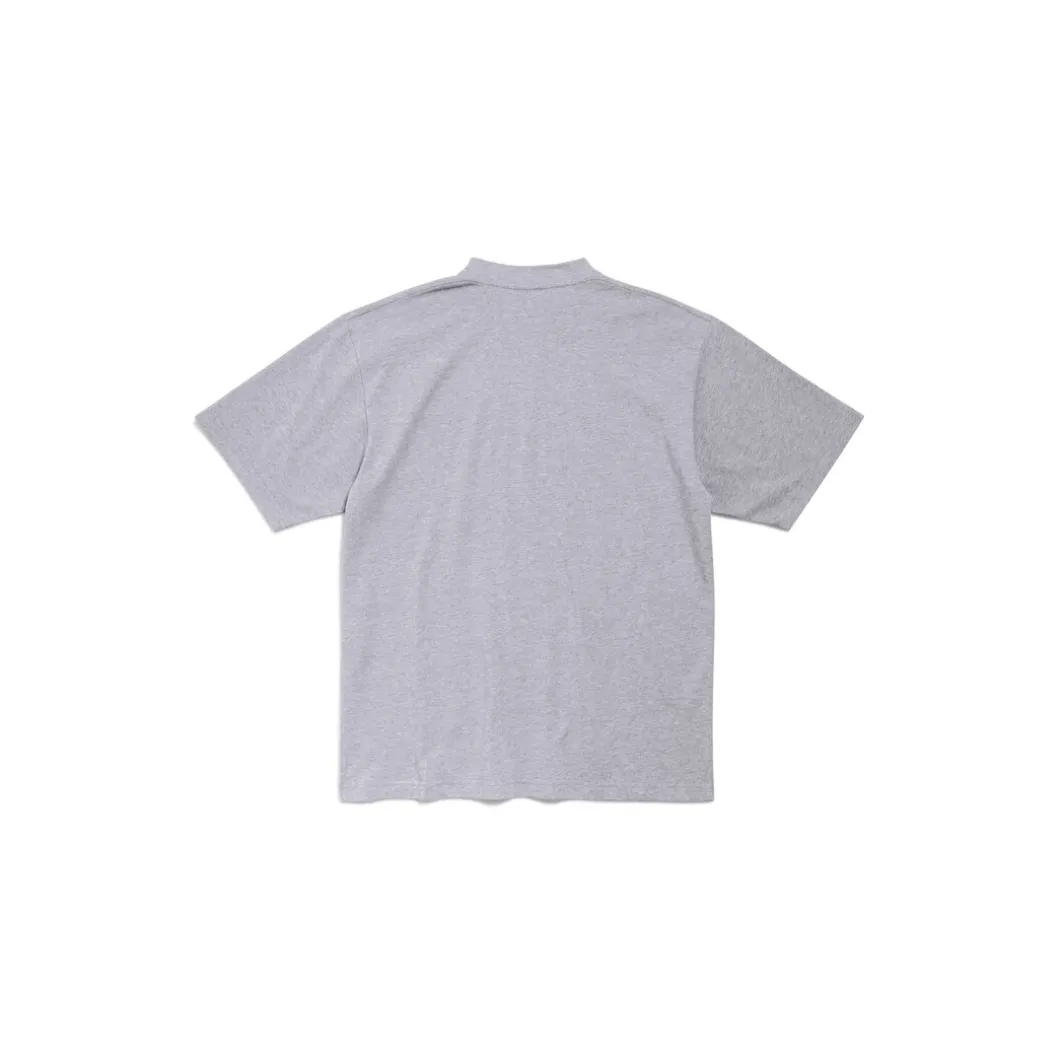 Men's Patch Garde-robe T-shirt Medium Fit in Grey