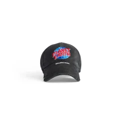 Men's Planet Earth Cap in Black