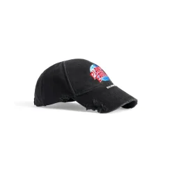 Men's Planet Earth Cap in Black