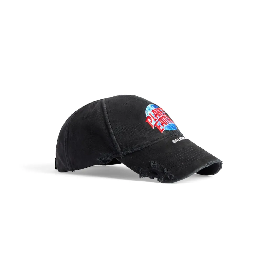 Men's Planet Earth Cap in Black