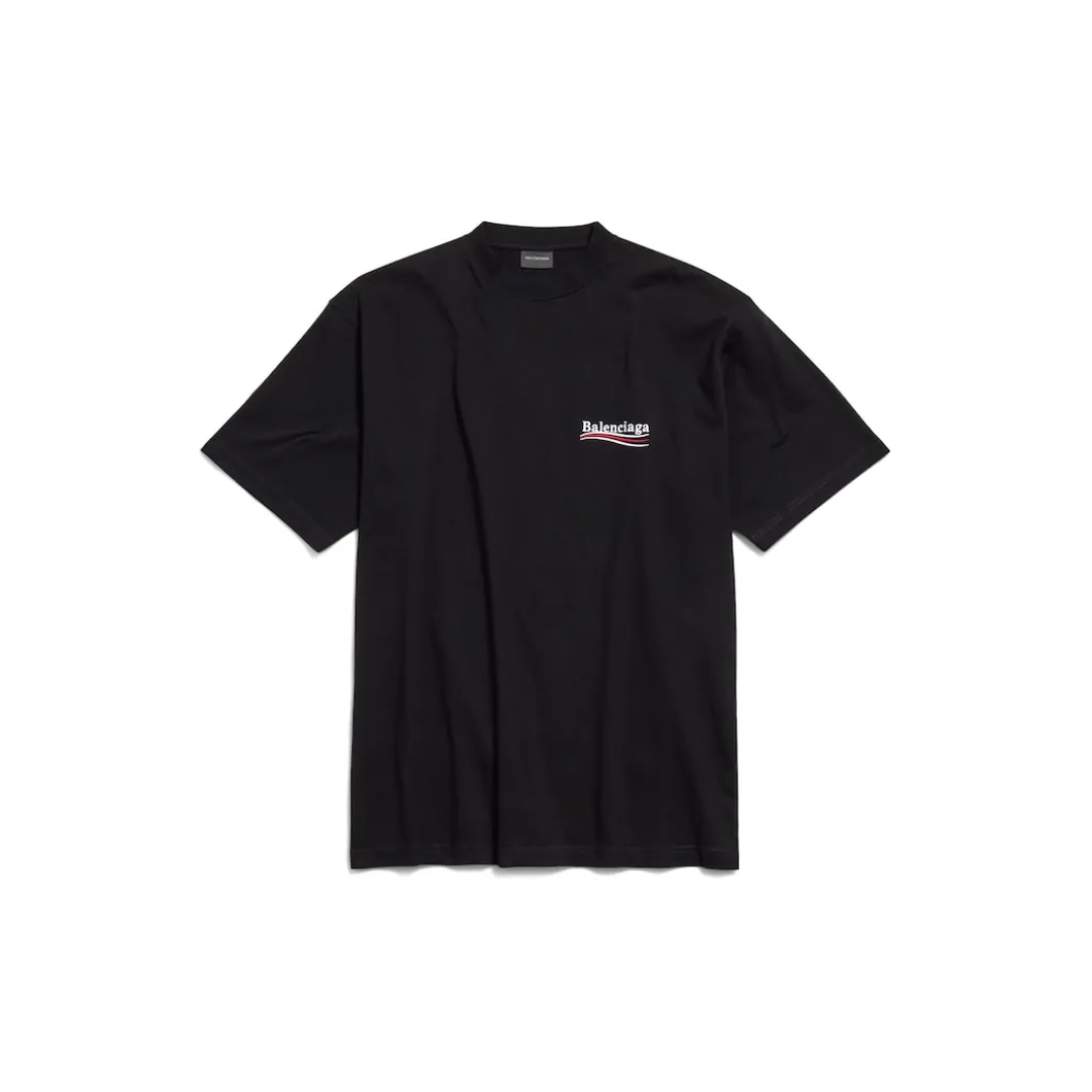 Men's Political Campaign T-shirt Large Fit in Black