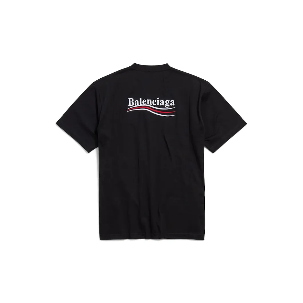 Men's Political Campaign T-shirt Large Fit in Black