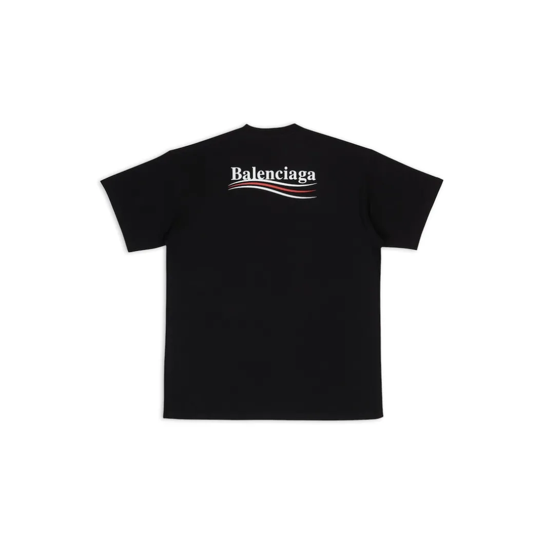 Men's Political Campaign T-shirt Regular Fit in Black