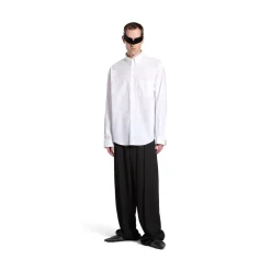 Men's Political Stencil Shirt Large Fit in White