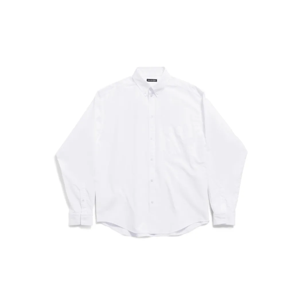 Men's Political Stencil Shirt Large Fit in White