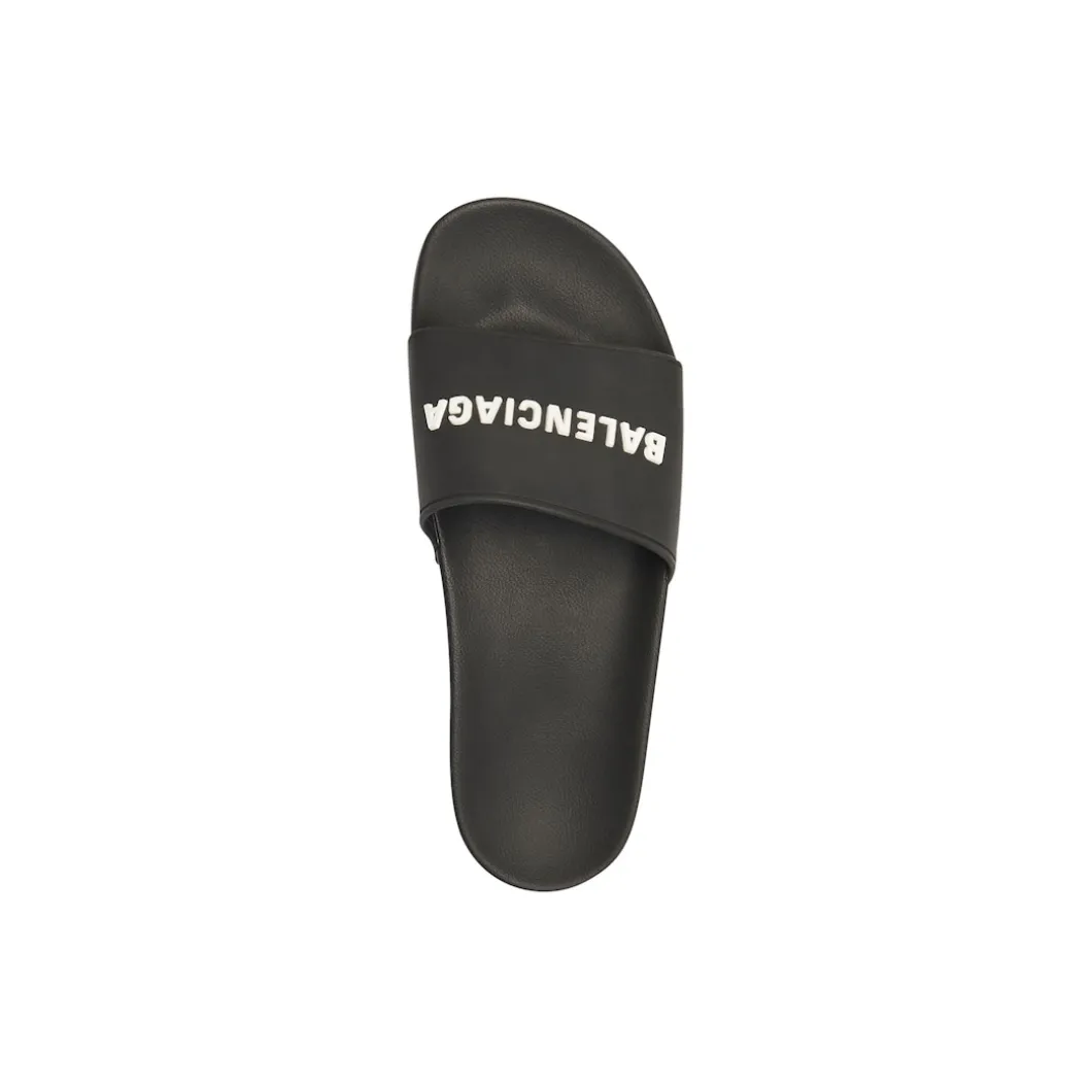 Men's Pool Slide Sandal in Black/white
