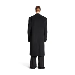 Men's Regular Fit Coat in Black