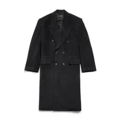 Men's Regular Fit Coat in Black