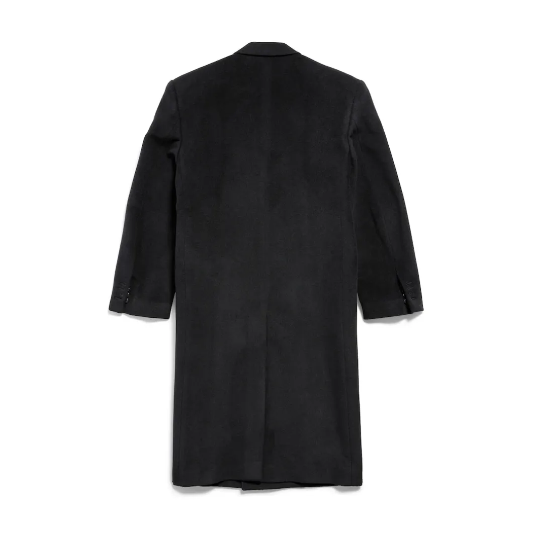 Men's Regular Fit Coat in Black