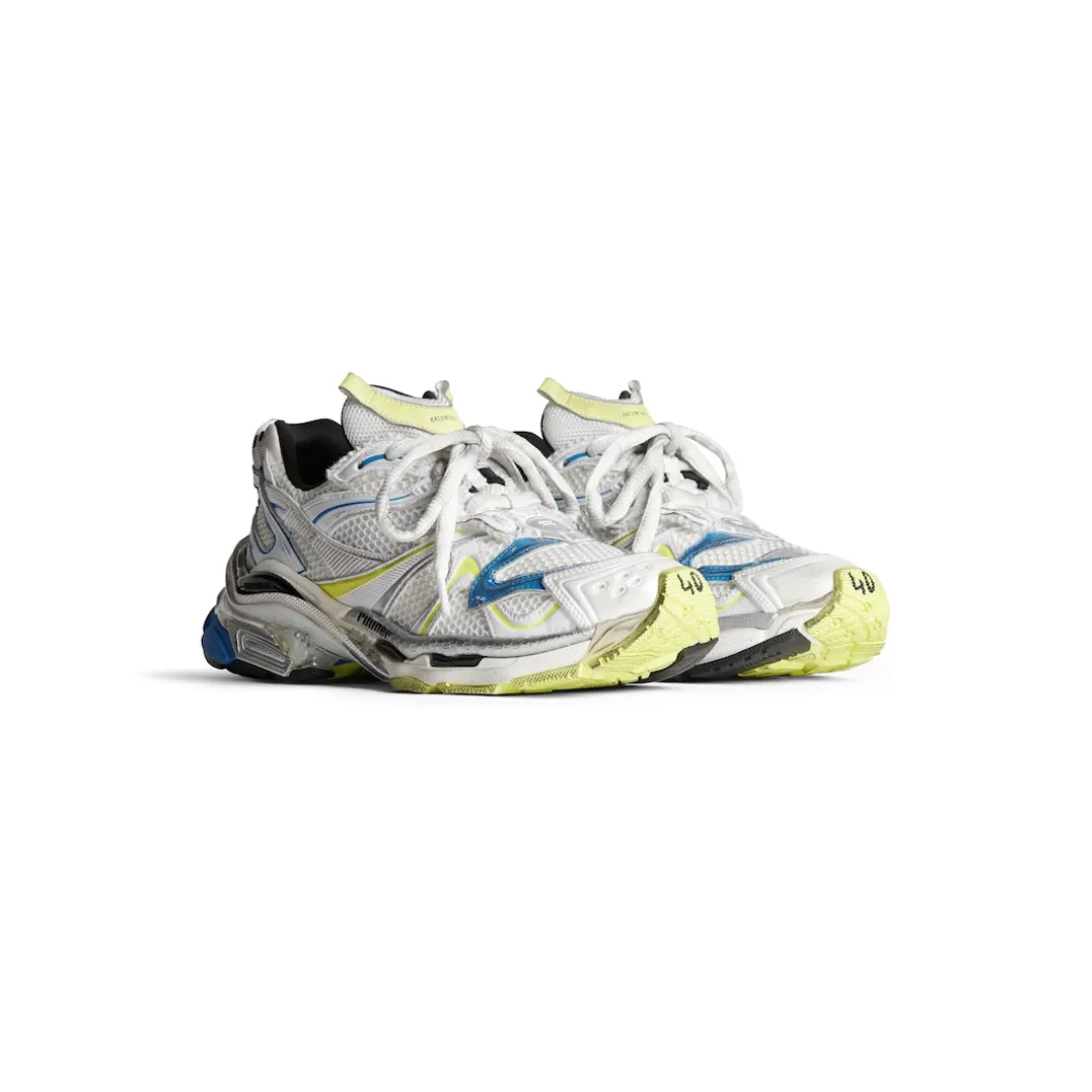 Men's Runner 2.0 Sneaker in White/yellow/blue