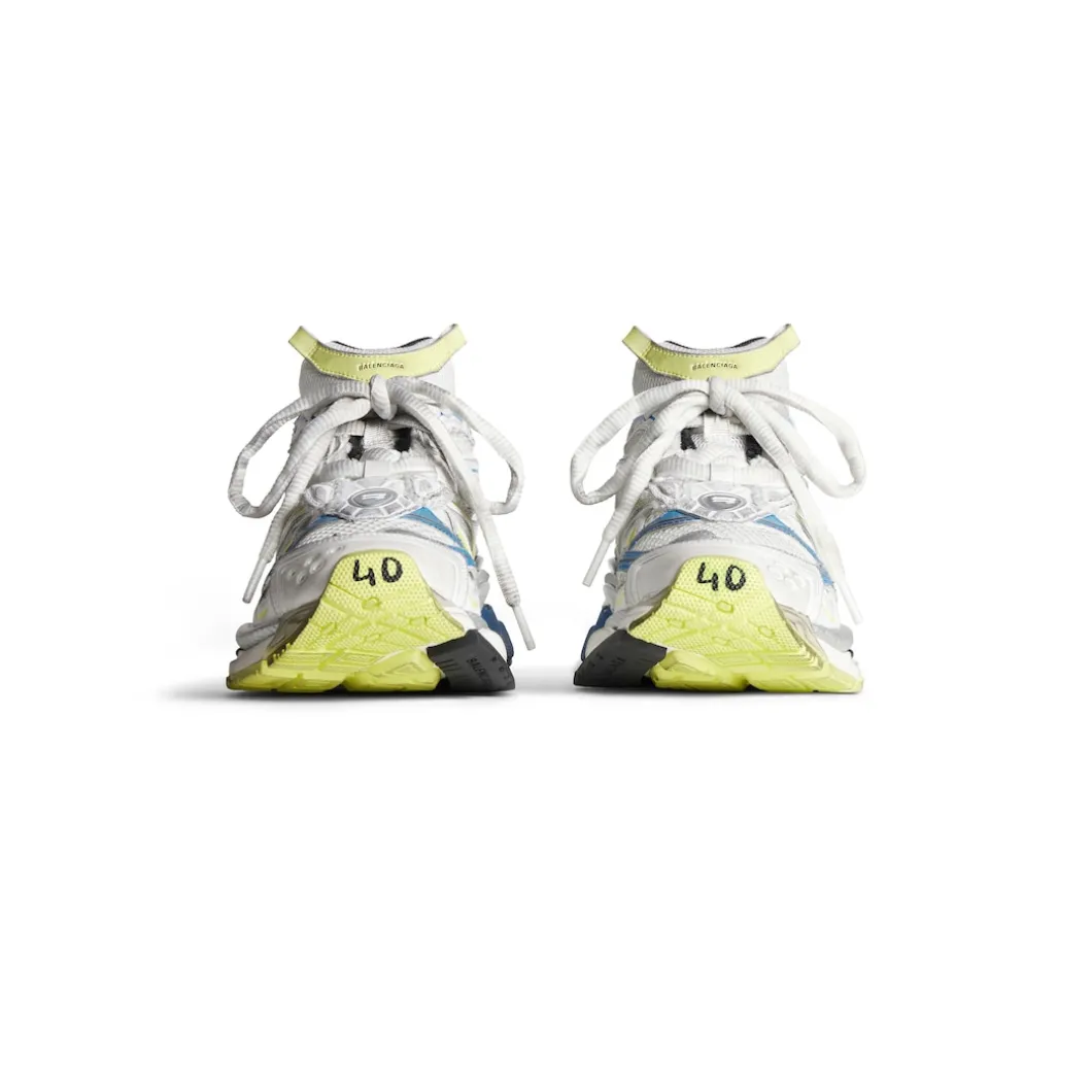 Men's Runner 2.0 Sneaker in White/yellow/blue