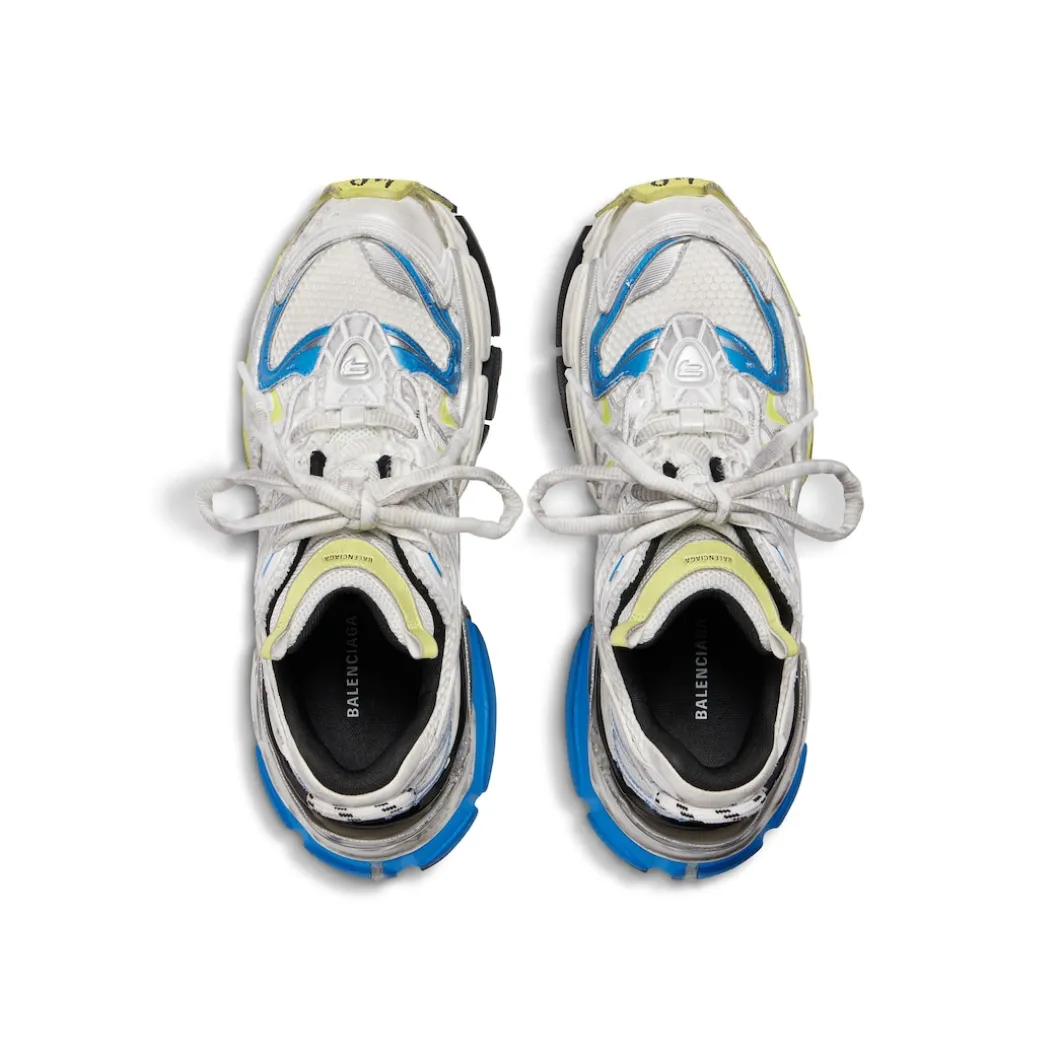 Men's Runner 2.0 Sneaker in White/yellow/blue