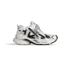 Men's Runner Gradient Sneaker  in White/black