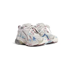 Men's Runner Gradient Sneaker  in White/brown/blue/pink/grey