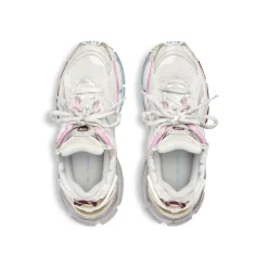 Men's Runner Gradient Sneaker  in White/brown/blue/pink/grey
