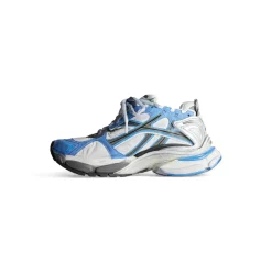 Men's Runner Sneaker in Blue/white/grey